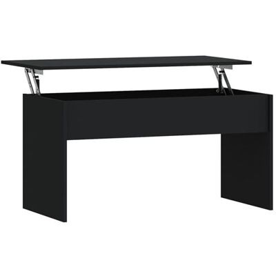 vidaXL - 102x50.5x52.5 cm - Noir - Bois contreplaqué - Table basse vidaXL - 102x50.5x52.5 cm - Noir - Bois contreplaqué - Table basse