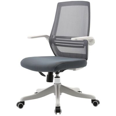 Chaise de bureau moderne MENDLER HWC-J88, chaise de bureau accoudoir relevable gris Gris Chaise de bureau moderne MENDLER HWC-J88, chaise de bureau accoudoir relevable gris Gris