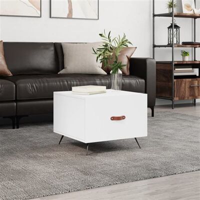 vidaXL Table basse blanche 50x50x40 cm - Mobilier salon vidaXL Table basse blanche 50x50x40 cm - Mobilier salon