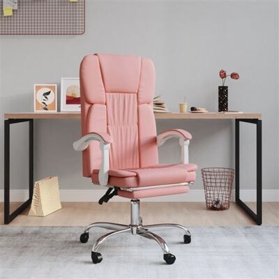 vidaXL Chaise de bureau Rose Réglable et Reclinable - Chaise de Bureau vidaXL Chaise de bureau Rose Réglable et Reclinable - Chaise de Bureau