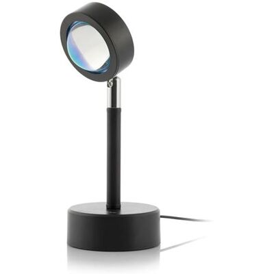 Lampe Crépuscule - Projecteur de Lumière Sunset LED, Simulation Coucher de Soleil, Alimentée par USB - Lampe ambiance photo - 120 cm - Straße Tech ® Noir Lampe Crépuscule - Projecteur de Lumière Sunset LED, Simulation Coucher de Soleil, Alimentée par USB - Lampe ambiance photo - 120 cm - Straße Tech ® Noir