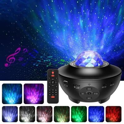 Lampe Projecteur LED Veilleuse Projecteur Etoile avec télécommande Minuterie/ 10 Modes de Couleur/ Musique Pour Chambre/Enfants/F Noir Lampe Projecteur LED Veilleuse Projecteur Etoile avec télécommande Minuterie/ 10 Modes de Couleur/ Musique Pour Chambre/Enfants/F Noir