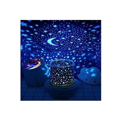Veilleuse projecteur etoile, lampe musique et lumineuse 360°rotation, alimenté par usb, 5 films de projection 3 réglages de luminosité, idéal pour Veilleuse projecteur etoile, lampe musique et lumineuse 360°rotation, alimenté par usb, 5 films de projection 3 réglages de luminosité, idéal pour