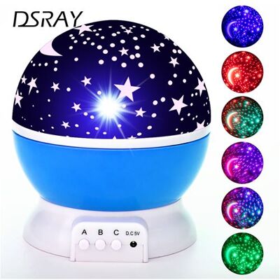 Générique Veilleuse enfant LED projecteur étoile lune galaxie Bleu Bleu Générique Veilleuse enfant LED projecteur étoile lune galaxie Bleu Bleu