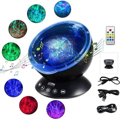Veilleuse Enfant Projecteur LED Lampe Lumière bébé 45°Rotation 7 Modes d'éclairage noir Veilleuse Enfant Projecteur LED Lampe Lumière bébé 45°Rotation 7 Modes d'éclairage noir