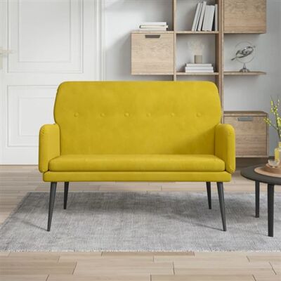 Banque en Velours Jaune - Banquettes Banque en Velours Jaune - Banquettes