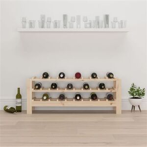 vidaXL Râtelier à vin 109,5x30x42 cm Bois de pin massif - Rangement à vin vidaXL Râtelier à vin 109,5x30x42 cm Bois de pin massif - Rangement à vin