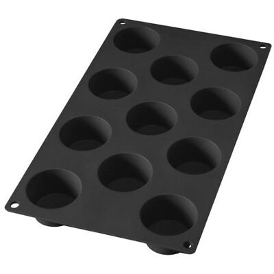 Moule en Silicone Lékué pour 11 Mini Muffins - Noir & Résistant Moule en Silicone Lékué pour 11 Mini Muffins - Noir & Résistant