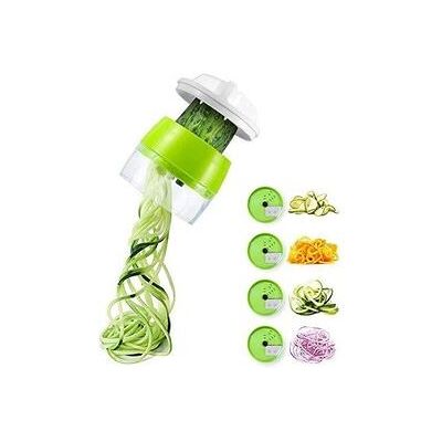 Auchiku coupe légumes spirale, 4 en 1 spaghetti de légumes spiralizer legume,coupeur de légumes coupe, végétale eplucheur pour courgette Auchiku coupe légumes spirale, 4 en 1 spaghetti de légumes spiralizer legume,coupeur de légumes coupe, végétale eplucheur pour courgette