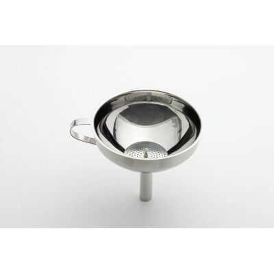 Weis 18422 entonnoir avec passoire, acier inoxydable, argent, 12 x 12 x 13 cm Argent Weis 18422 entonnoir avec passoire, acier inoxydable, argent, 12 x 12 x 13 cm Argent