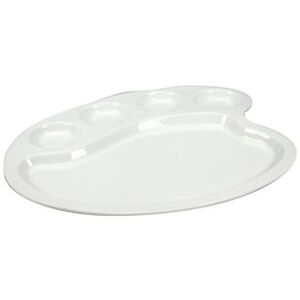 Assiette en Porcelaine Cosy & Trendy Wit - Fondue & Gril 5 Compartiments Assiette en Porcelaine Cosy & Trendy Wit - Fondue & Gril 5 Compartiments
