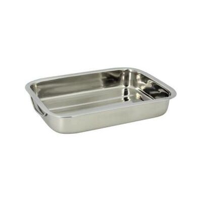Plat rectangle avec poignées inox 30 x 21 cm 4615220 - Thekitchenette Plat rectangle avec poignées inox 30 x 21 cm 4615220 - Thekitchenette