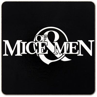 Of Mice & Men Logo Sous-verres 10 x 10 cm Blanc Of Mice & Men Logo Sous-verres 10 x 10 cm Blanc