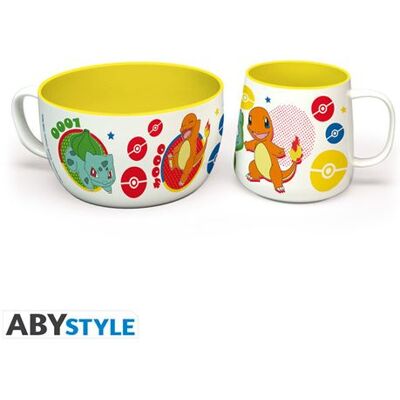 Set Petit Déjeuner Mug + Bol Pikachu & Kanto Starters Multicolore Set Petit Déjeuner Mug + Bol Pikachu & Kanto Starters Multicolore