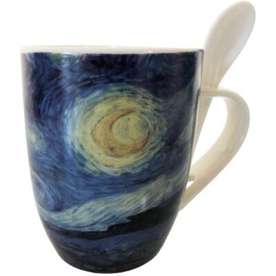 Mug cuillère VAN GOGH - Nuit Étoilée Mug cuillère VAN GOGH - Nuit Étoilée