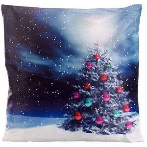 Infactory : Coussin lumineux décoratif Sapin de Noël 40 x 40 cm Infactory : Coussin lumineux décoratif Sapin de Noël 40 x 40 cm