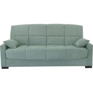 Clic clac 3 places MEGAN 14 - Tissu Soro vert amande - Avec accoudoirs - Couchage 130 x 190 cm - L223 x P96 x H103 cm vert Clic clac 3 places MEGAN 14 - Tissu Soro vert amande - Avec accoudoirs - Couchage 130 x 190 cm - L223 x P96 x H103 cm vert