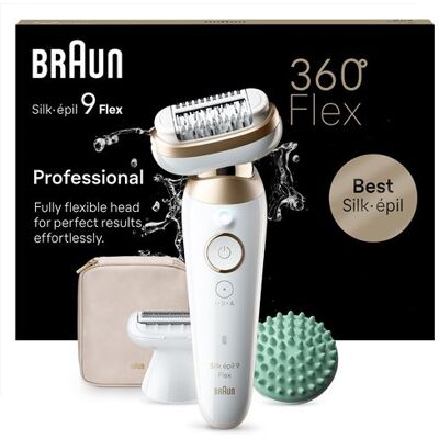 Epilateur électrique Braun Silk épil 9 Flex SES 9-071 3D Blanc et Doré Blanc/Doré Epilateur électrique Braun Silk épil 9 Flex SES 9-071 3D Blanc et Doré Blanc/Doré