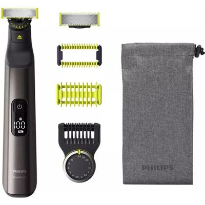 Tondeuse Philips OneBlade Pro Visage et Corps QP6551/15 5,4 W Chromé Plaqué chrome Tondeuse Philips OneBlade Pro Visage et Corps QP6551/15 5,4 W Chromé Plaqué chrome