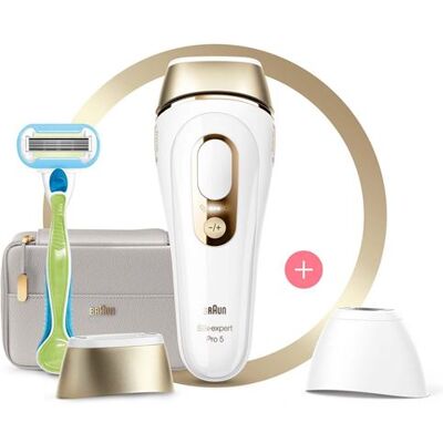 Épilateur IPL Braun Silk-Expert Pro 5 PL5154 Blanc / Or Épilateur IPL Braun Silk-Expert Pro 5 PL5154 Blanc / Or