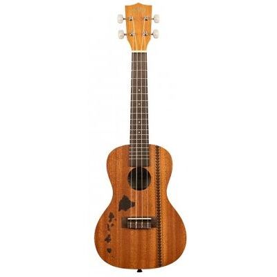 Kala KA-15C-H2 - Ukulélé Concert acajou motif Hawaiian island et tattoo - Finition satinée Kala KA-15C-H2 - Ukulélé Concert acajou motif Hawaiian island et tattoo - Finition satinée