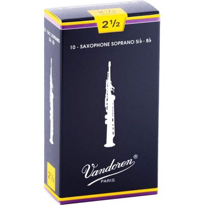 VANDOREN - ANCHE SAXOPHONE SOPRANO VANDOREN SOP CLASSIQUE 2,5 SR 20 VANDOREN - ANCHE SAXOPHONE SOPRANO VANDOREN SOP CLASSIQUE 2,5 SR 20