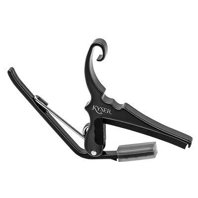 Kyser KG6BCA - Capodastre Quick-change guitare acoustique - Black chrome Kyser KG6BCA - Capodastre Quick-change guitare acoustique - Black chrome