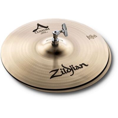 Zildjian - Cymbales charleston zildjian a' custom 14 hi hats - a20510 Zildjian - Cymbales charleston zildjian a' custom 14 hi hats - a20510