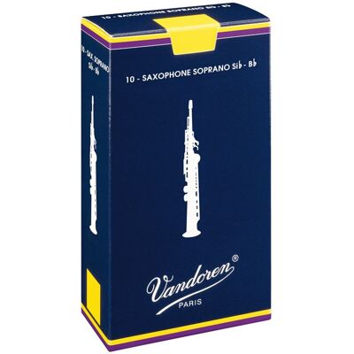 Vandoren - Anches de saxophone sopranino vandoren traditionnelles 3 - sr233 Vandoren - Anches de saxophone sopranino vandoren traditionnelles 3 - sr233