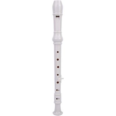 Générique Flûte à Bec Instrument à vent en bois baroque à 8 trous avec sac en PU outil de nettoyage - Blanc Générique Flûte à Bec Instrument à vent en bois baroque à 8 trous avec sac en PU outil de nettoyage - Blanc