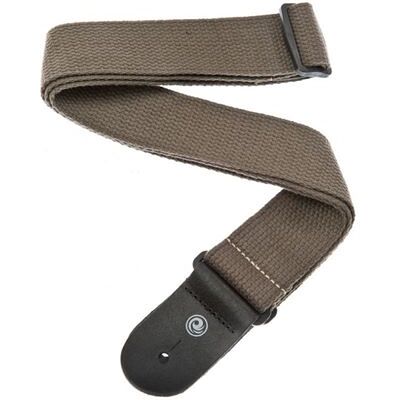Daddario D'Addario 50CT02 - Sangle de guitare en coton, Army Daddario D'Addario 50CT02 - Sangle de guitare en coton, Army
