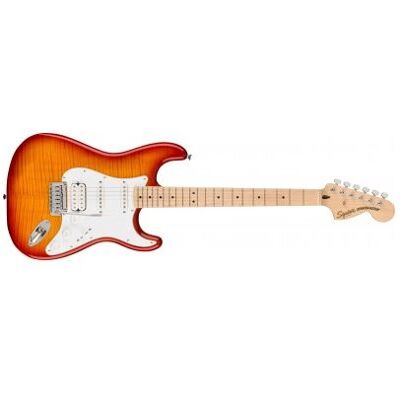 Squier Affinity Series Stratocaster FMT HSS - Sienna Sunburst burst;orange;rouge Squier Affinity Series Stratocaster FMT HSS - Sienna Sunburst burst;orange;rouge
