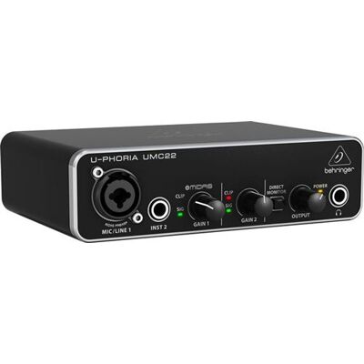 Behringer UMC22 supplementary music equipment Concert/Studio Pre-amp Behringer UMC22 supplementary music equipment Concert/Studio Pre-amp