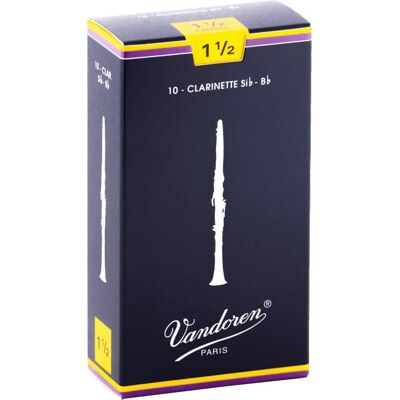 Vandoren - Anches de clarinette sib vandoren traditionnelles 1.5 - cr1015 Vandoren - Anches de clarinette sib vandoren traditionnelles 1.5 - cr1015
