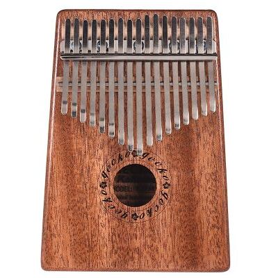Muslady GECKO K17M 17 touches Kalimba Thumb Piano Mbira Acajou Bois Massif avec étui de rangement de sac de transport tuning marteau musique livre autocollants cadeau musical Muslady GECKO K17M 17 touches Kalimba Thumb Piano Mbira Acajou Bois Massif avec étui de rangement de sac de transport tuning marteau musique livre autocollants cadeau musical