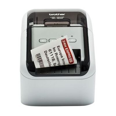 Brother QL-800 - Imprimante d'étiquettes - deux couleurs (monochrome) - thermique direct - rouleau (62 cm) - 300 x 600 ppp - jusqu'à 93 étiquettes/minute - USB 2.0 - outil de coupe - noir blanc - 1.15 kg Brother QL-800 - Imprimante d'étiquettes - deux couleurs (monochrome) - thermique direct - rouleau (62 cm) - 300 x 600 ppp - jusqu'à 93 étiquettes/minute - USB 2.0 - outil de coupe - noir blanc - 1.15 kg