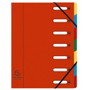 Exacompta Trieur HARMONIKA® à fenêtres avec élastiques Nature Future carte lustrée 7 compartiments Rouge Exacompta Trieur HARMONIKA® à fenêtres avec élastiques Nature Future carte lustrée 7 compartiments Rouge