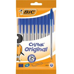 Bic 10 Stylos-bille CRISTAL® bleu Bleu Bic 10 Stylos-bille CRISTAL® bleu Bleu