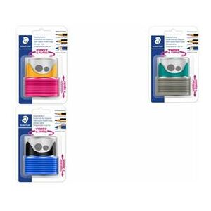 STAEDTLER Taille-crayon double TWIST & CLOSE, noir/bleu STAEDTLER Taille-crayon double TWIST & CLOSE, noir/bleu