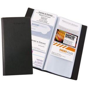 Sigel Porte-cartes de visite SI-VZ172 en similicuir noir Pour 192 cartes Noir Sigel Porte-cartes de visite SI-VZ172 en similicuir noir Pour 192 cartes Noir