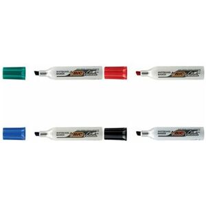 Bic - Marqueur pour tableau blanc Velleda 1781, pointe biseautée, noir, corps métallique, encre en base d'acétone largeur du tracé: 3 - 6 mm (1781NOI) Noir Bic - Marqueur pour tableau blanc Velleda 1781, pointe biseautée, noir, corps métallique, encre en base d'acétone largeur du tracé: 3 - 6 mm (1781NOI) Noir