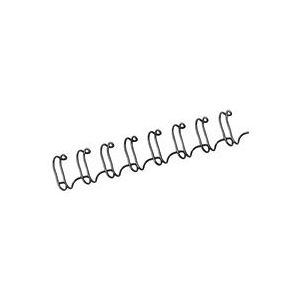 Fellowes - Baguettes à anneaux métalliques, format A4, 8 mm, noir pqt 100 Noir Fellowes - Baguettes à anneaux métalliques, format A4, 8 mm, noir pqt 100 Noir