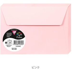 Paquet de 20 enveloppes Pollen 114x162mm C6 Rose 120g Paquet de 20 enveloppes Pollen 114x162mm C6 Rose 120g