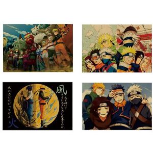 Poster lot of 4 Naruto 51 x 35,5 cm avec Calendrier Naruto 2022 en français Poster lot of 4 Naruto 51 x 35,5 cm avec Calendrier Naruto 2022 en français
