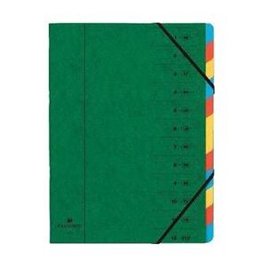 Trieur agrafe avec elastiques 12 compartiments exacompta 54123e Trieur agrafe avec elastiques 12 compartiments exacompta 54123e