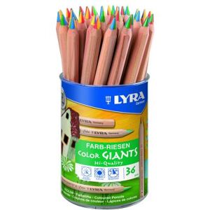 Lyra 4-Color - Crayons de couleur géants super jumbo - Lot de 3 Lyra 4-Color - Crayons de couleur géants super jumbo - Lot de 3