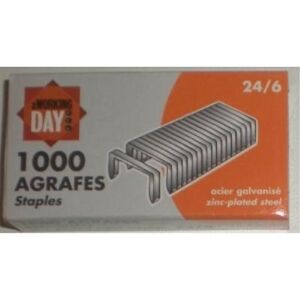 Jpc Paquet de 1000 agrafes 24/6 - 114111 Jpc Paquet de 1000 agrafes 24/6 - 114111