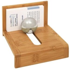 Wedo 0611407 porte-cartes de visite en bambou clair Wedo 0611407 porte-cartes de visite en bambou clair