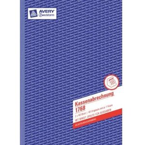 Avery zweckform formularbuch kassenabrechnung, a4 1768 Avery zweckform formularbuch kassenabrechnung, a4 1768