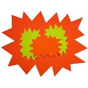 Agipa paquet de 10 cartons fluo effaçable à sec jaune orange forme éclaté 16 x 24 cm 113910 Agipa paquet de 10 cartons fluo effaçable à sec jaune orange forme éclaté 16 x 24 cm 113910